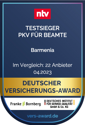 BV Testsieger PKV fuer Beamte 2023 Barmenia
