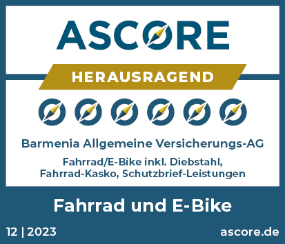 ASCORE Siegel Barmenia Fahrrad E Bike gueltig bis 11.2024